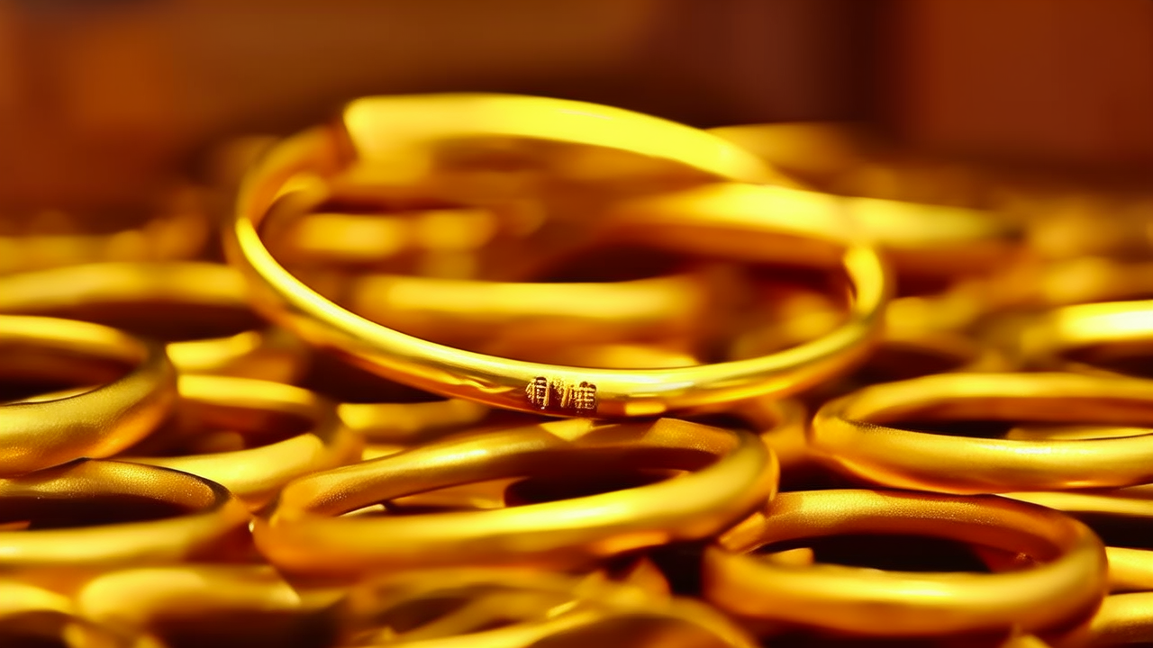 华铺黄金手镯图片