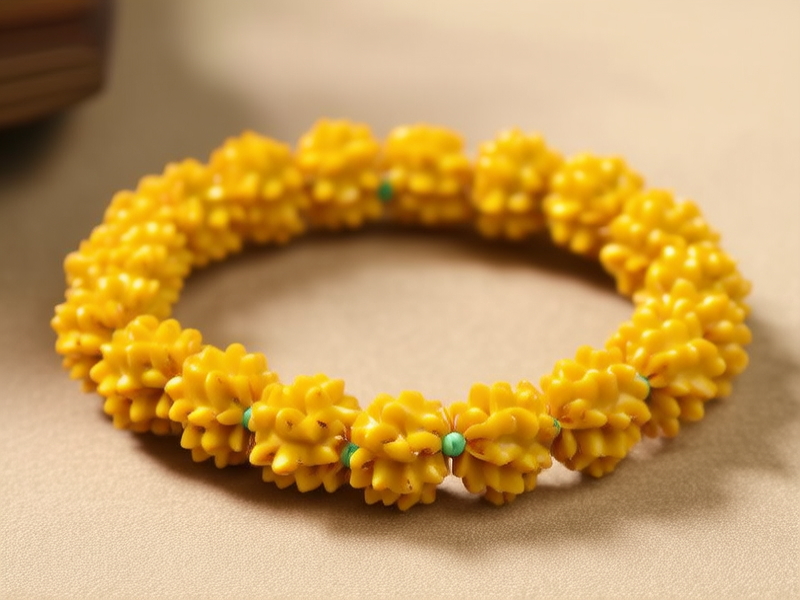 黄金莲花手串图片