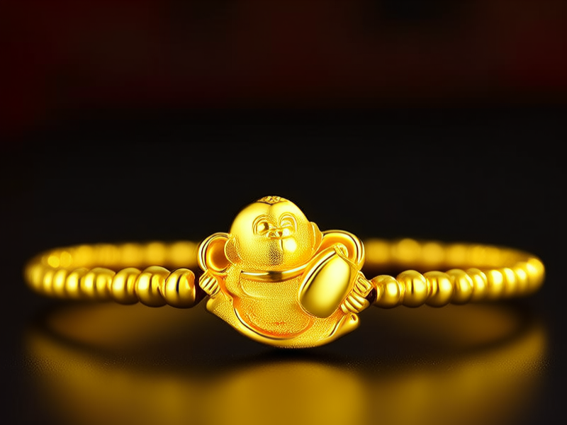 黄金猴子手链图片