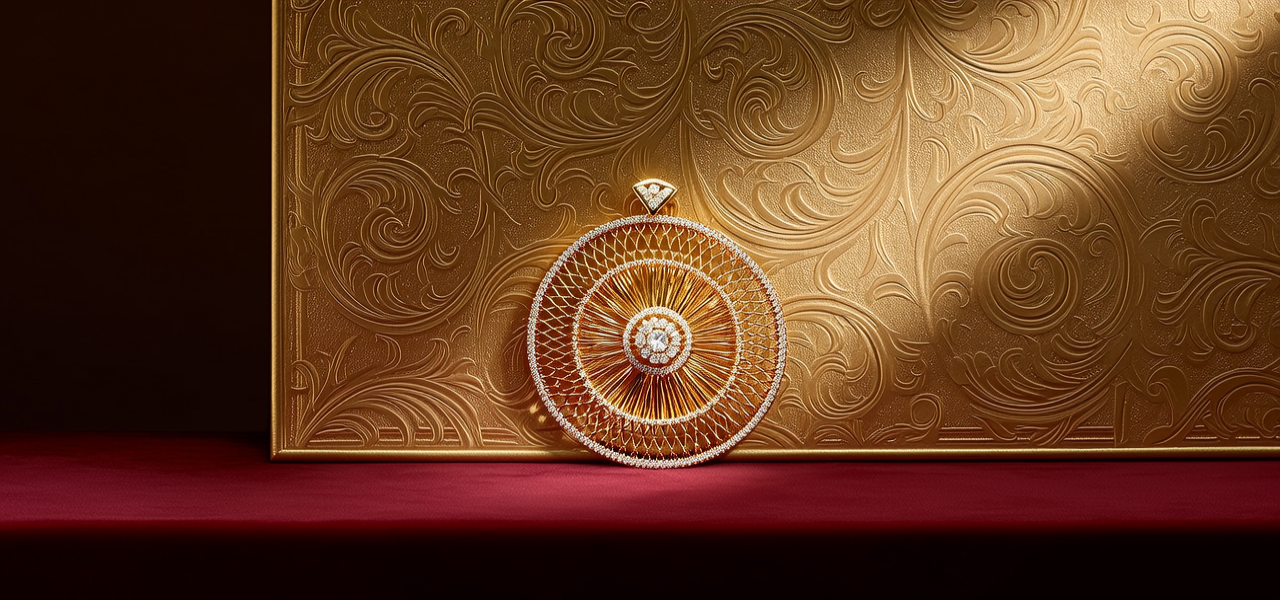 黄金珠宝背景墙图片