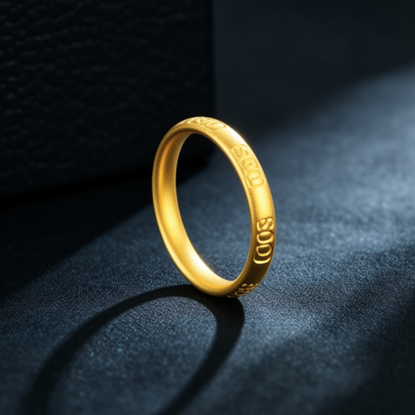 3克左右的黄金戒指图片